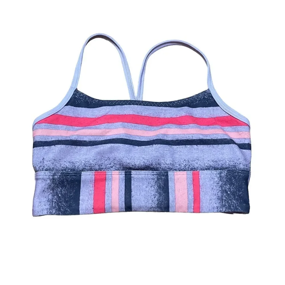 Ivivva Lululemon Pink & Purple Strappy Reversible Sports Bra